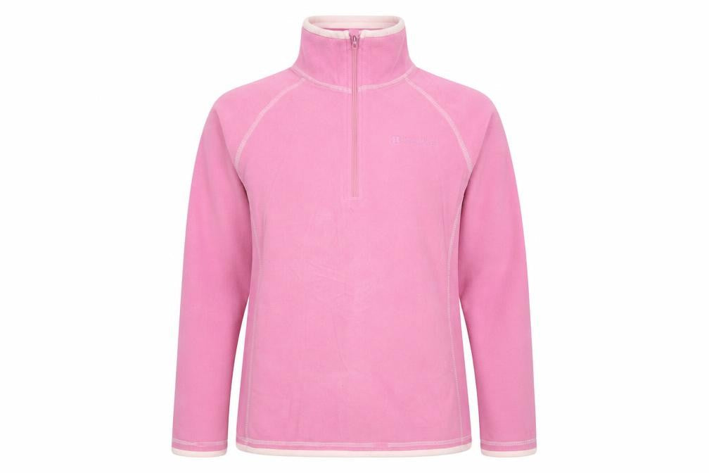 Mountain Warehouse Women Pink UK 12 1/2 Zip Fleece Sweatshirt