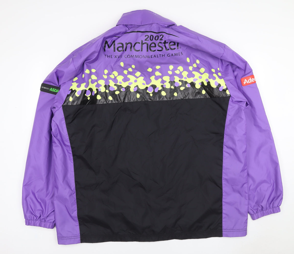 George Unisex Purple XL Manchester 2002 Commonwealth Games Windbreaker Jacket