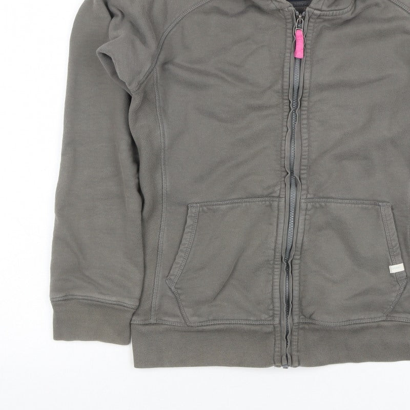 Seasalt Women’s Grey M Full Zip Organic Cotton Hooded Hoodie