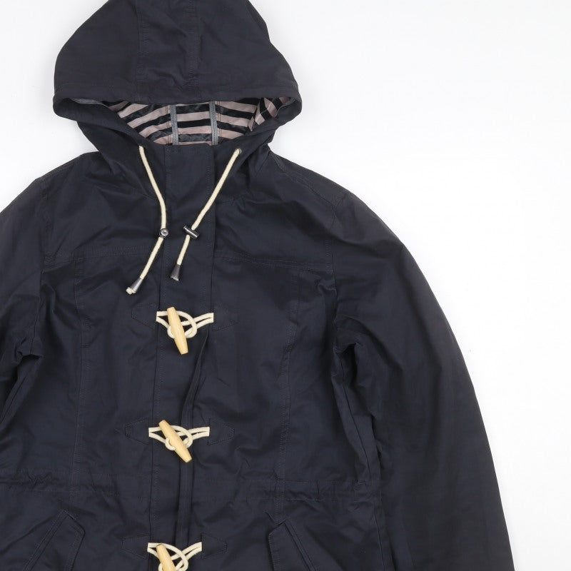Fat Face Women’s Navy Blue UK 12 Hooded Parka Toggle Coat