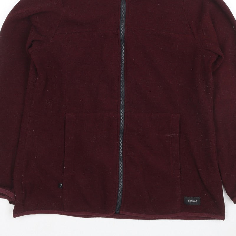 Forclaz Women’s Burgundy UK 10 Fleece Full Zip Jacket Pockets