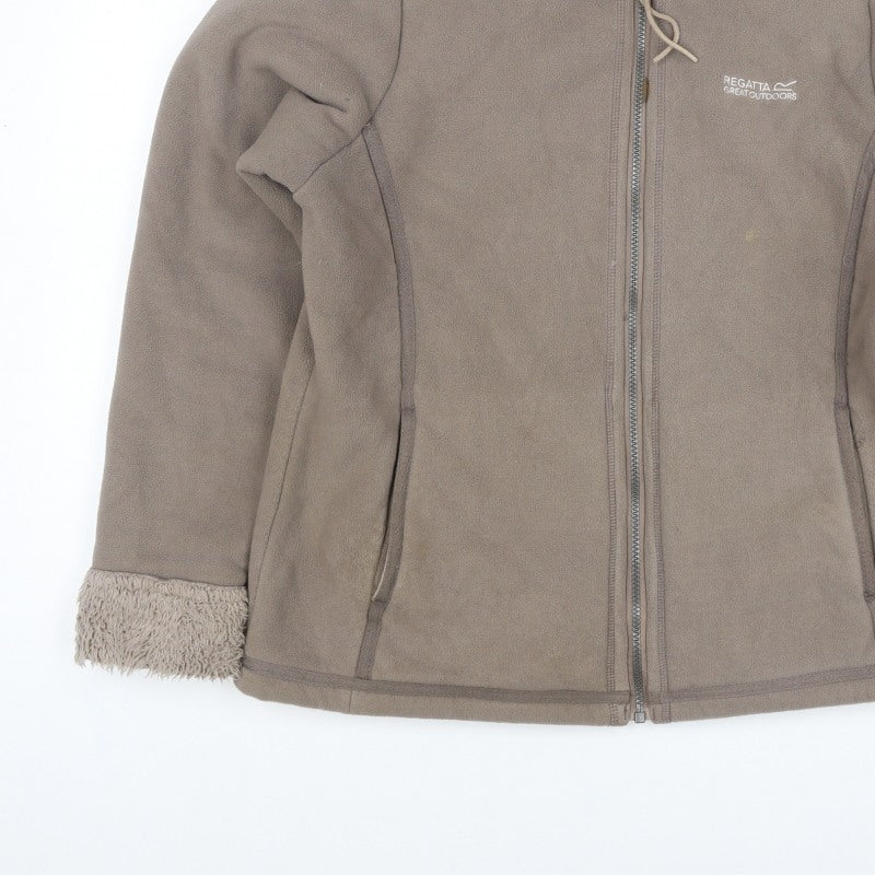 Regatta Women’s Brown Size 12 Fleece Sherpa Lined Full Zip Jacket