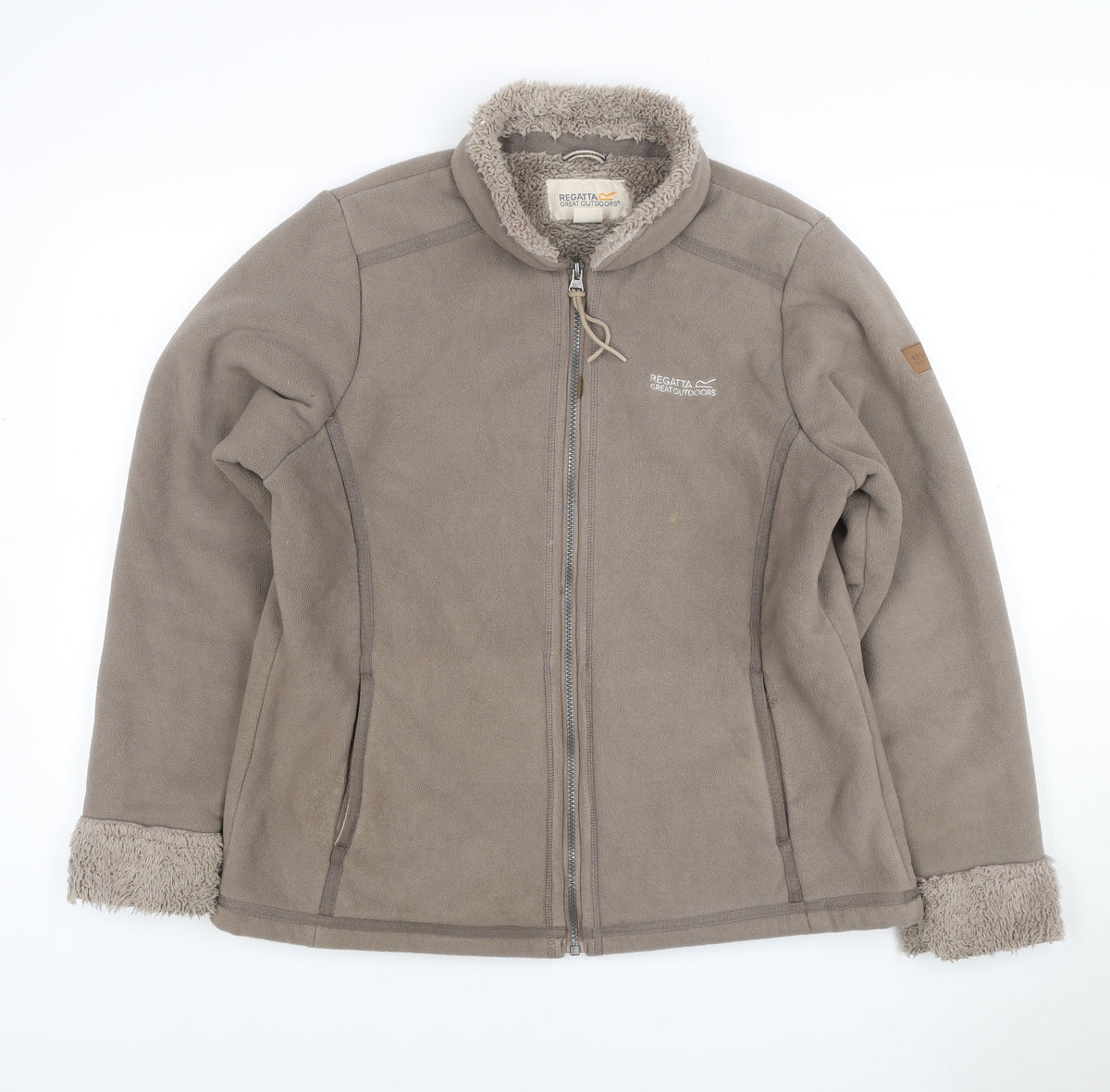 Regatta Women’s Brown Size 12 Fleece Sherpa Lined Full Zip Jacket