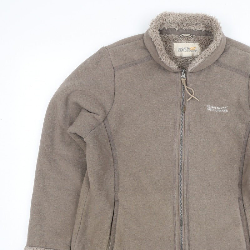 Regatta Women’s Brown Size 12 Fleece Sherpa Lined Full Zip Jacket