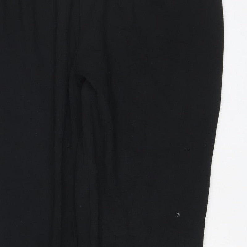 Marks and Spencer Women's Black Size 8 Stretch Pull-On Trousers