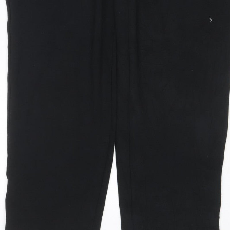 Marks and Spencer Women's Black Size 8 Stretch Pull-On Trousers