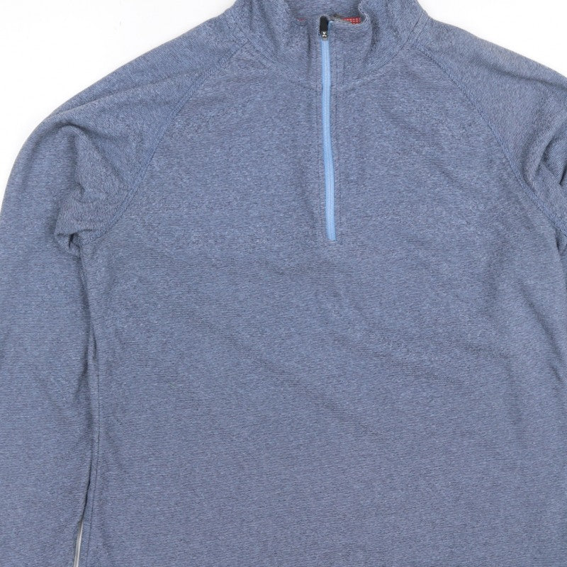 Trespass Women Blue UK 14 L 1/4 Zip Raglan Sweatshirt Outdoor