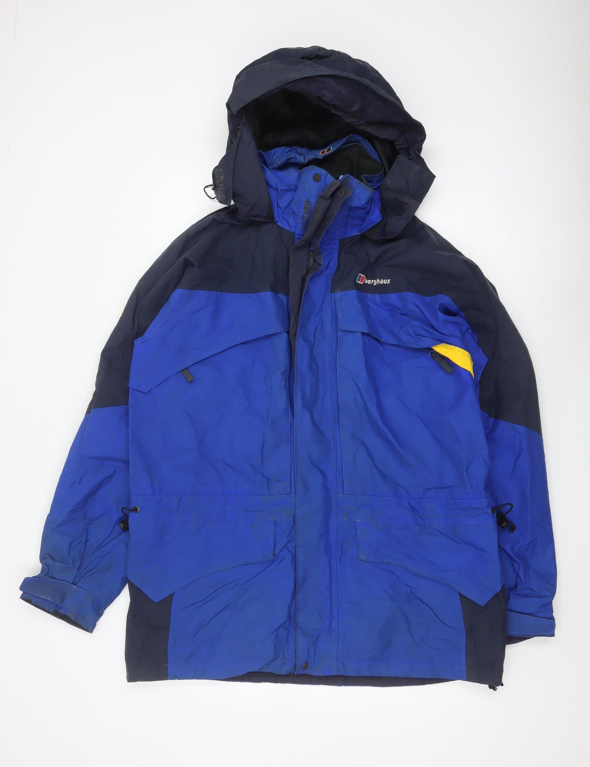 Berghaus Men's Blue M Gore-Tex Peak Hooded Waterproof Jacket