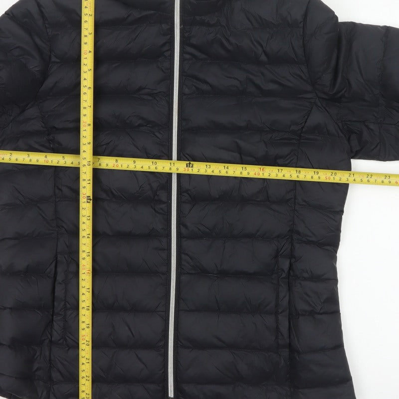 Marks and Spencer Women Black UK 14 Quilted Down Puffer Jacket