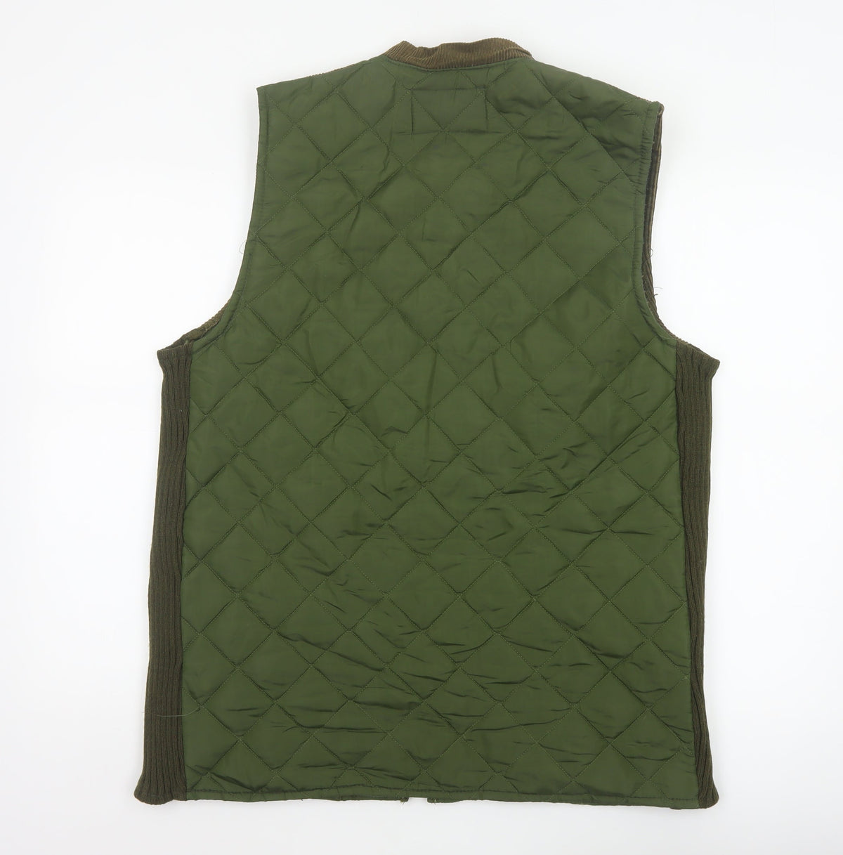 Country Wear Men’s Green L Quilted Nylon Bodywarmer Waistcoat