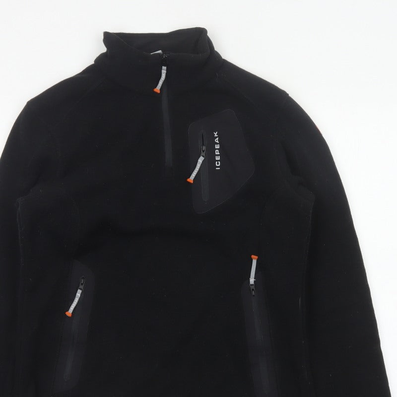 Icepeak Women’s Black UK 14 Fleece 1/4 Zip Pullover Sweatshirt