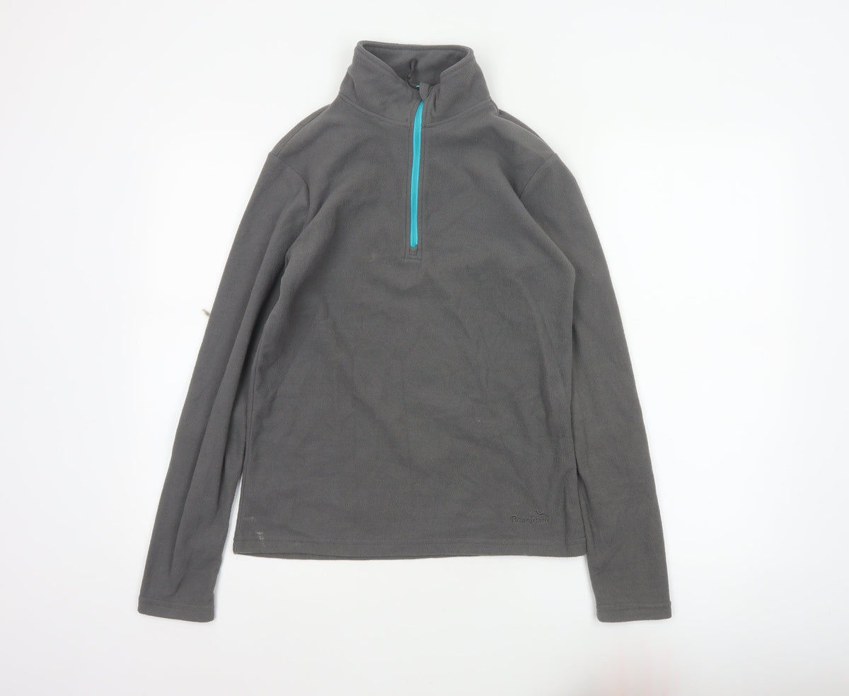 Peter Storm Women’s Grey Size 10 1/4 Zip Fleece Sweatshirt