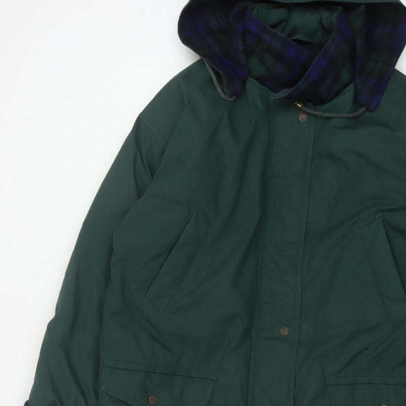 C&A Women Green UK 14 Hooded Parka Long Padded Coat