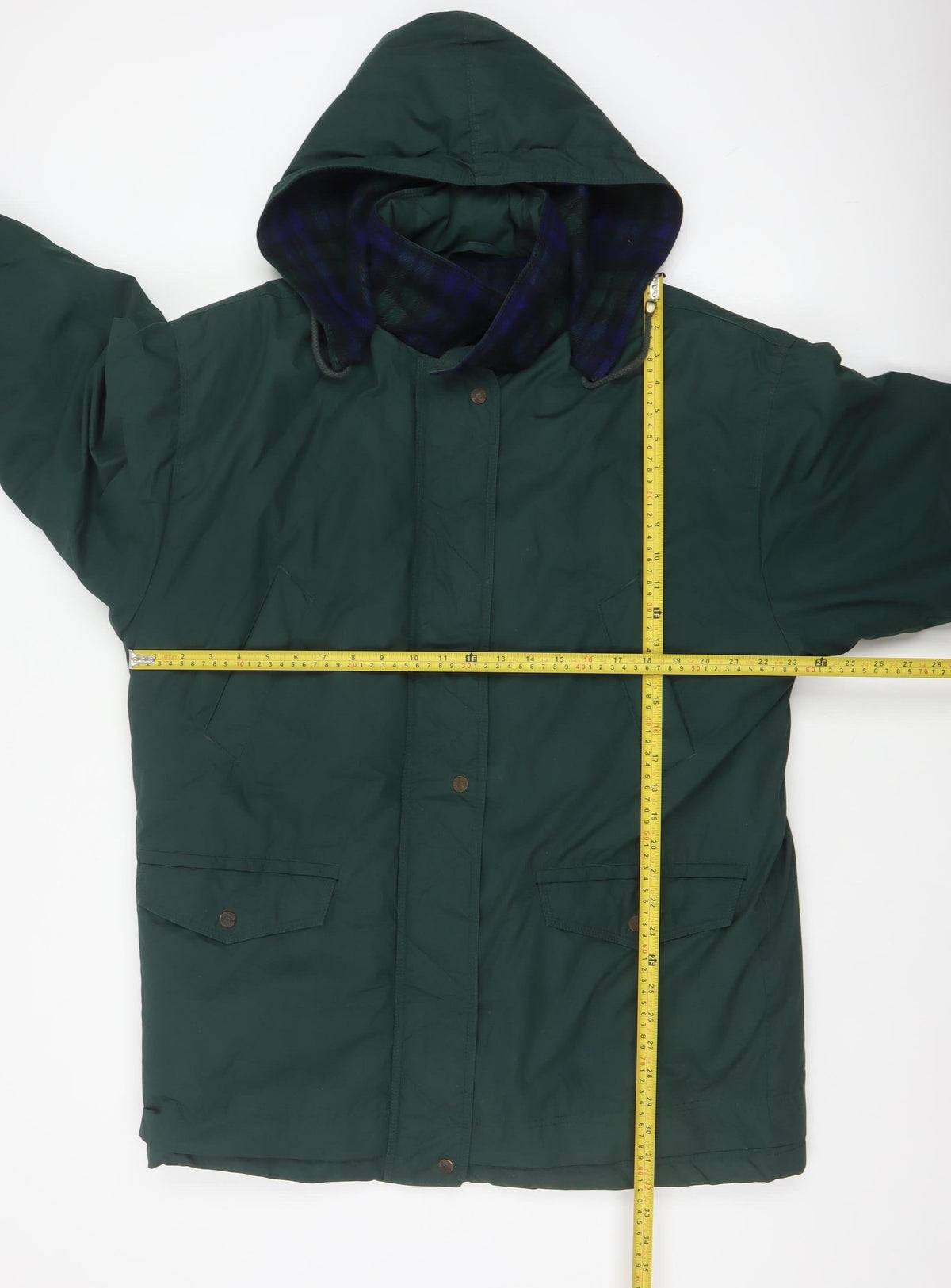 C&A Women Green UK 14 Hooded Parka Long Padded Coat