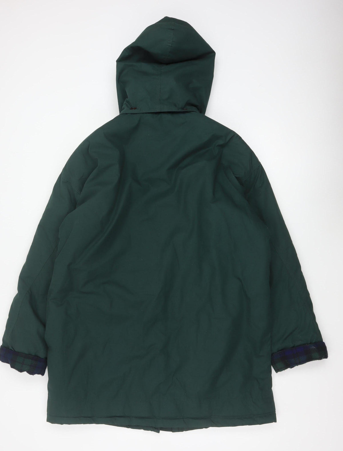 C&A Women Green UK 14 Hooded Parka Long Padded Coat