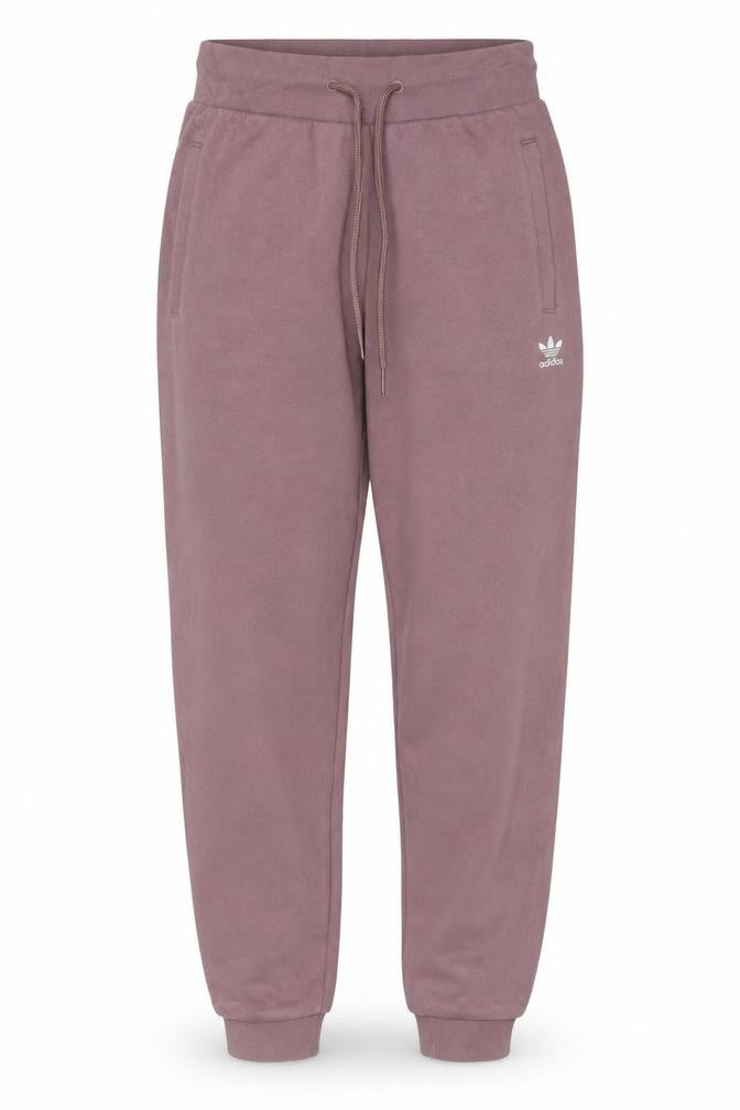 Adidas Women Pink UK 6 Jogger Sweatpants Cotton Blend Logo Pockets