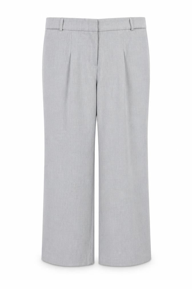 Next Women Grey Size 14 Petite Tailored Straight Leg Dress Trousers