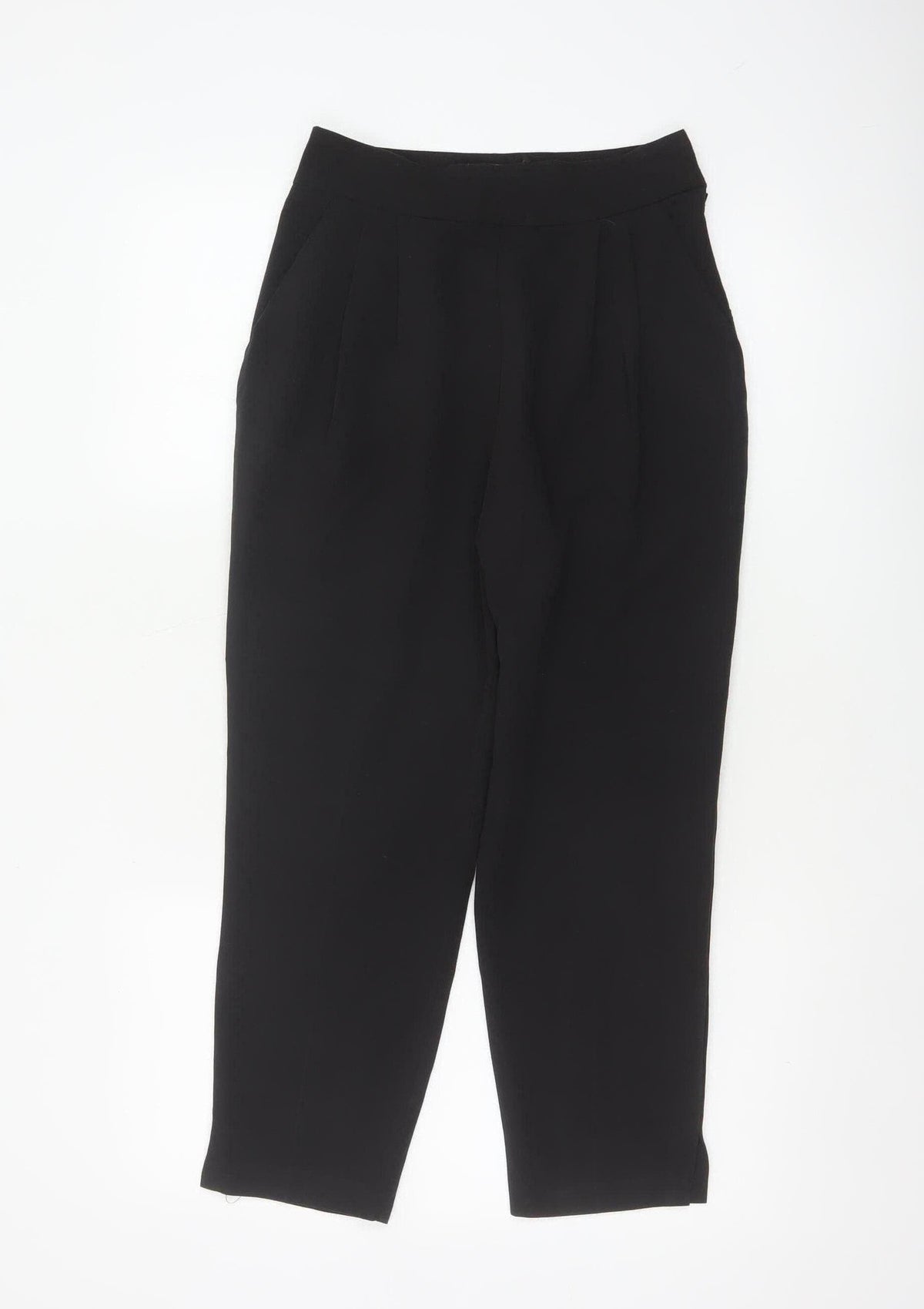 ASOS Women’s Black UK 6 Tailored Tapered Dress Trousers Ankle Zip