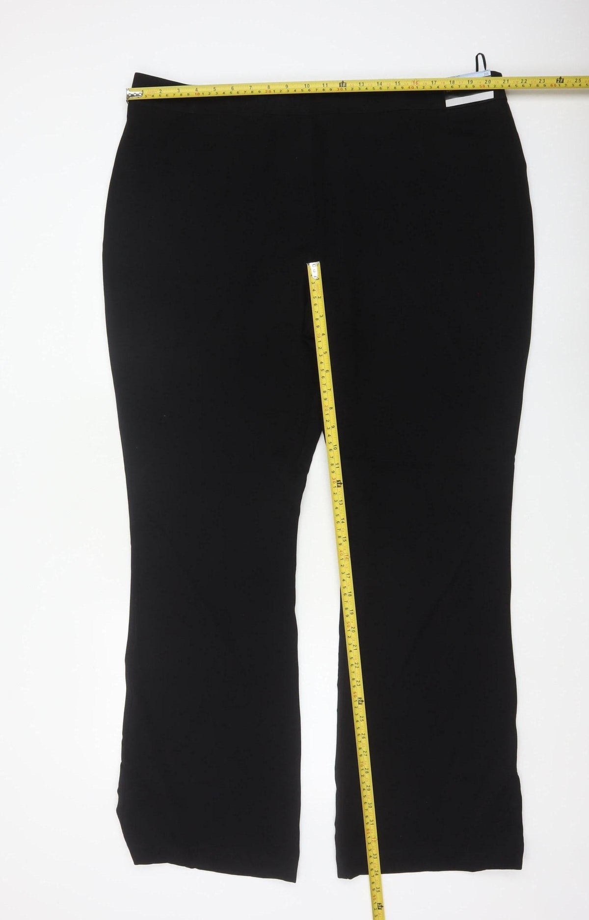 Papaya Women Black Size 20 Long Smart Straight Dress Trousers