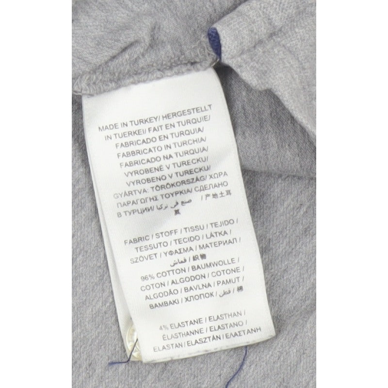 GANT Men’s Grey XL Short Sleeve Cotton Stretch Logo Polo Shirt