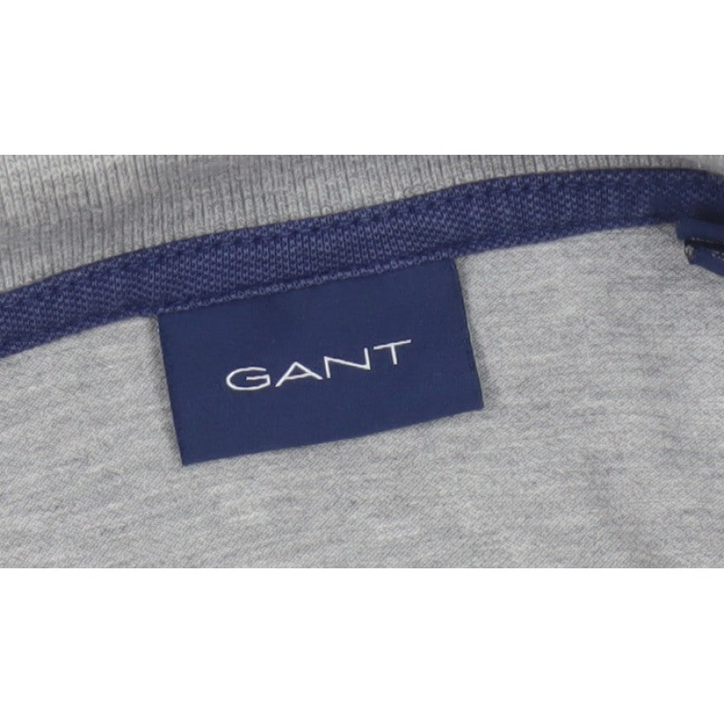GANT Men’s Grey XL Short Sleeve Cotton Stretch Logo Polo Shirt