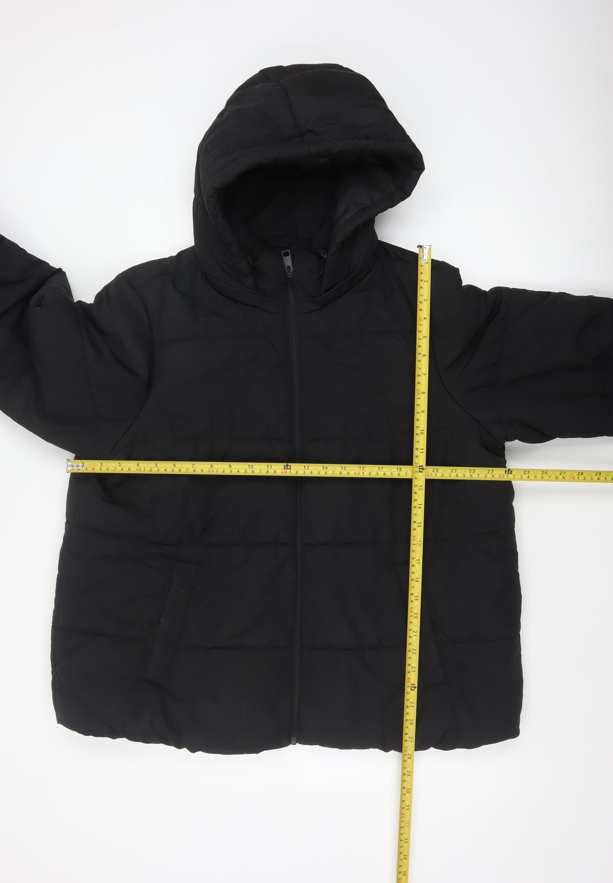 M&S Women’s Black Size 22 Hooded Shower Resistant Puffer Jacket