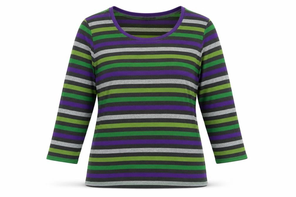 Hobbs Women’s Multicoloured Striped XL Long Sleeve Jersey T-Shirt