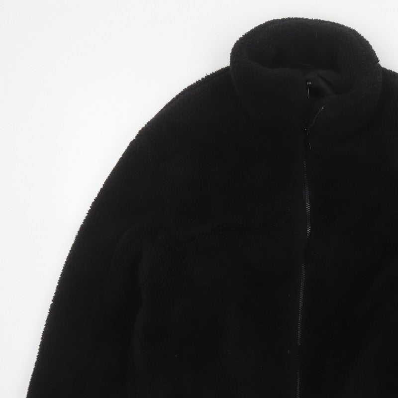 New Look Women’s Black Teddy Fleece Full Zip Jacket Size L