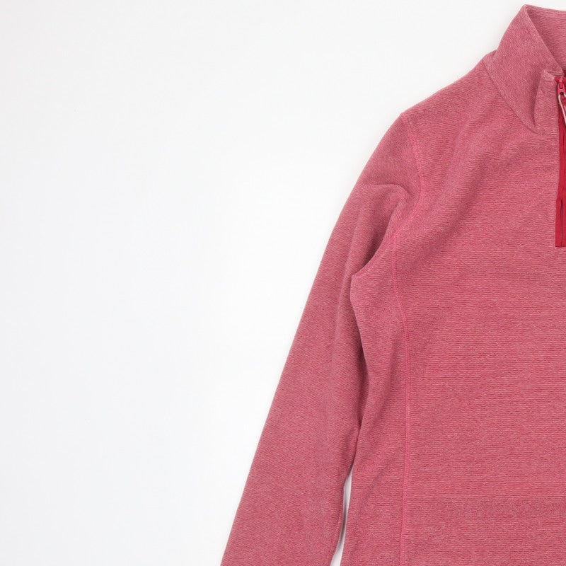 Mountain Warehouse Women’s Pink UK 12 1/4 Zip Sweatshirt