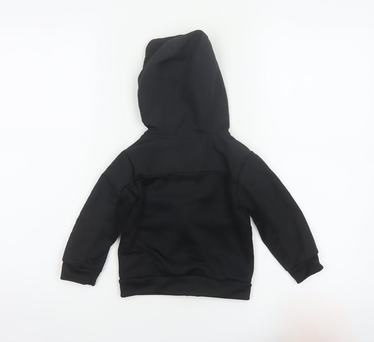 adidas Unisex Baby Black 9-12 Months Hooded Full Zip Track Jacket