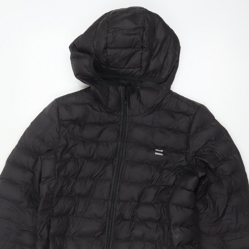 Levi's Women’s Black S Hooded Quilted Puffer Jacket Full Zip
