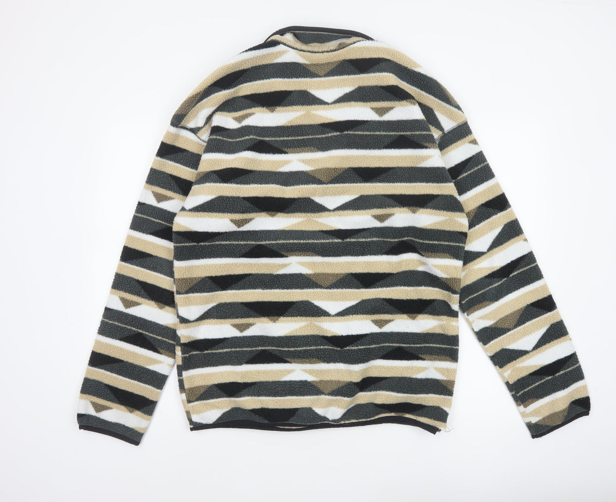 Columbia Men's Multicoloured M Geometric Fleece Pullover Sweatshirt