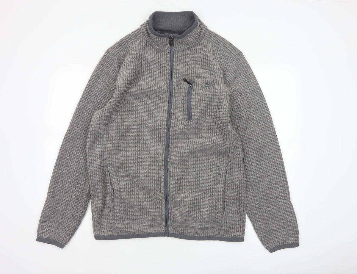 Weird Fish Men’s Grey M Fleece Full Zip Outdoor Jacket