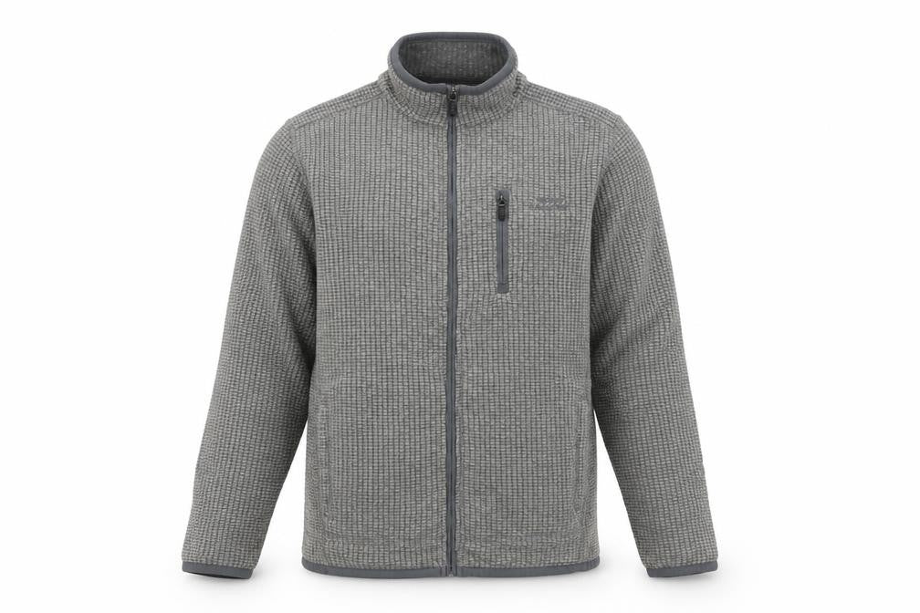 Weird Fish Men’s Grey M Fleece Full Zip Outdoor Jacket
