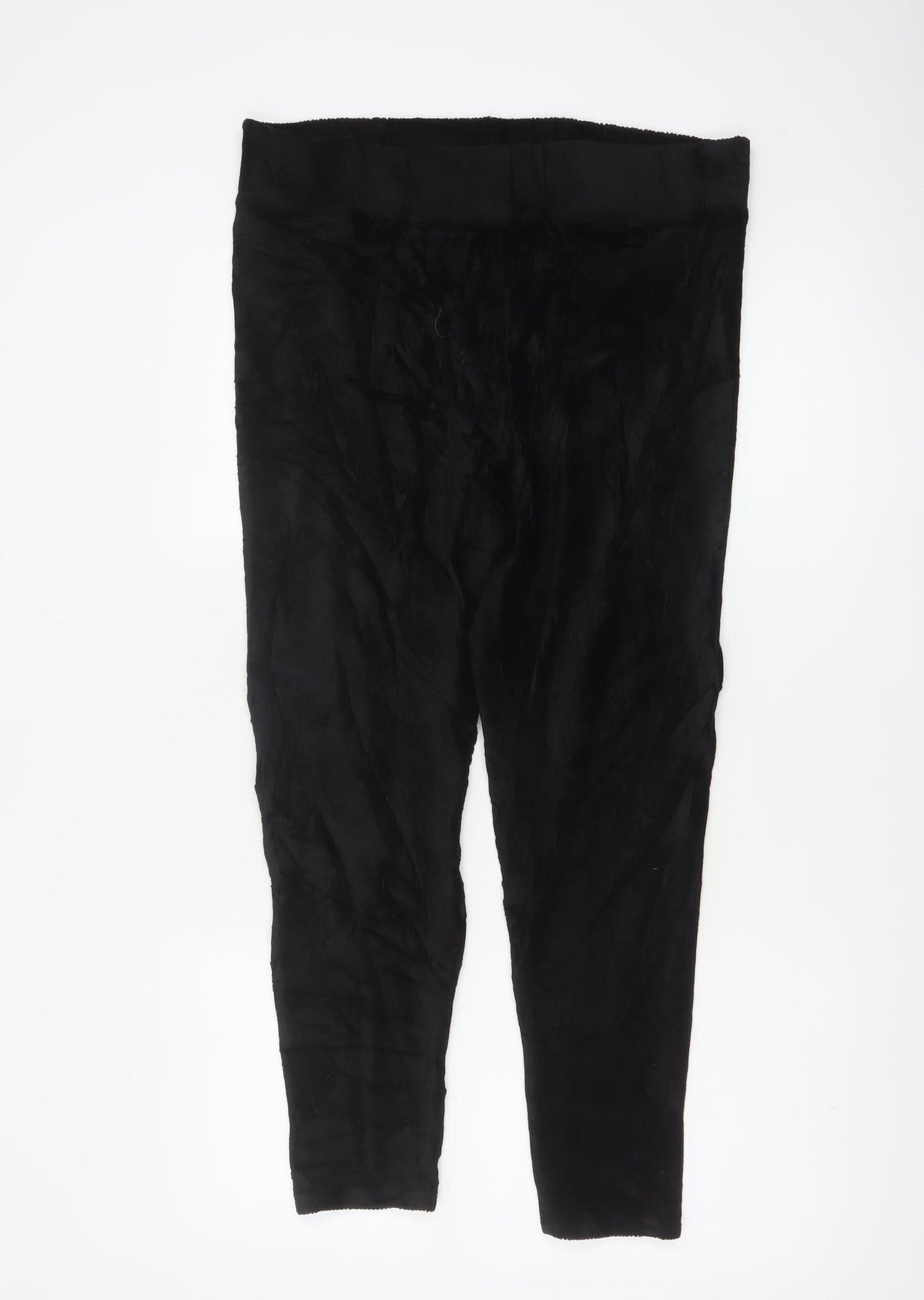 Marks and Spencer Women Black UK 16 Short Cotton Blend Leggings