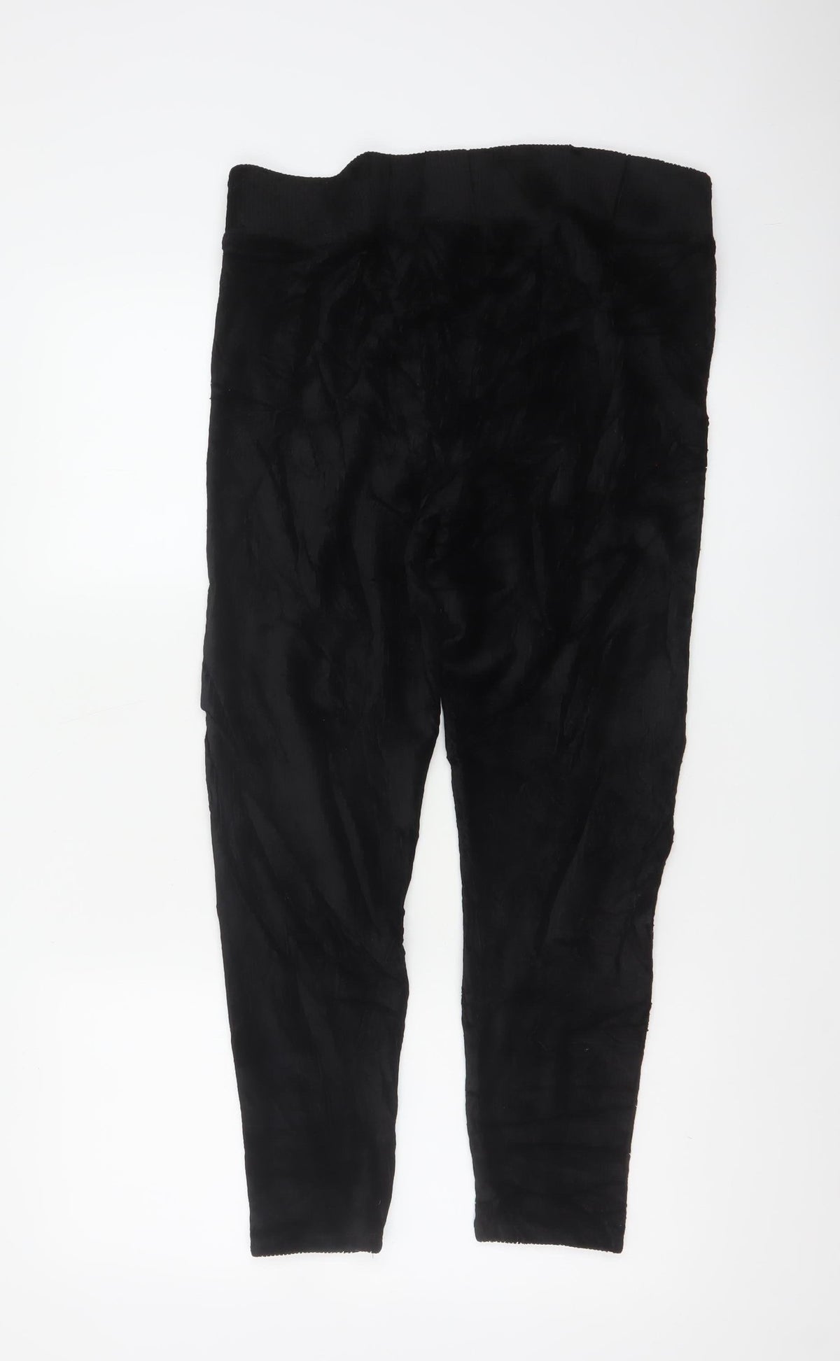 Marks and Spencer Women Black UK 16 Short Cotton Blend Leggings