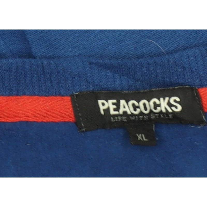 Peacocks Men’s Blue XL Rockin Robin Christmas Graphic Sweatshirt