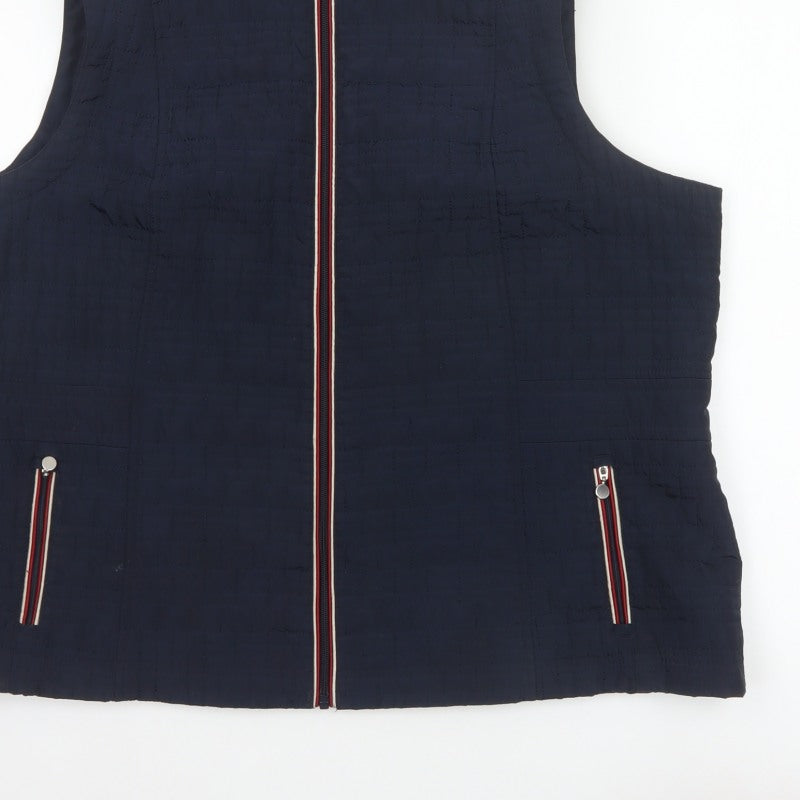 Anna Rose Women’s Blue Size 22 Padded Zip Bodywarmer Waistcoat