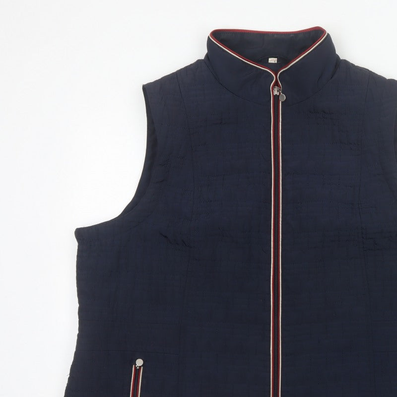Anna Rose Women’s Blue Size 22 Padded Zip Bodywarmer Waistcoat
