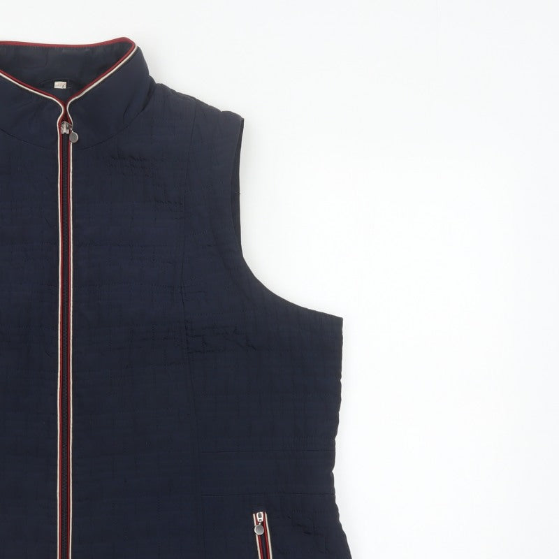 Anna Rose Women’s Blue Size 22 Padded Zip Bodywarmer Waistcoat