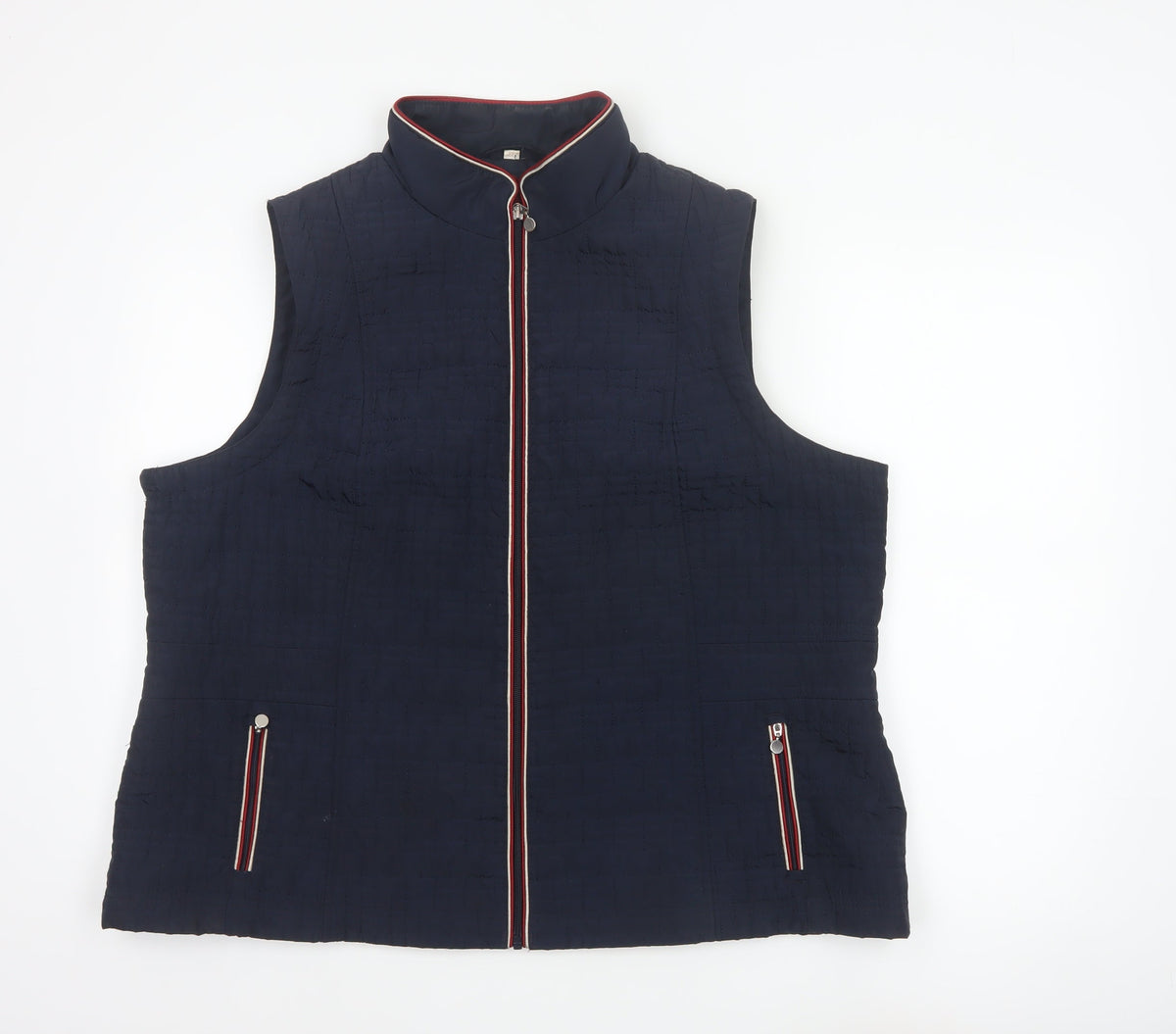 Anna Rose Women’s Blue Size 22 Padded Zip Bodywarmer Waistcoat