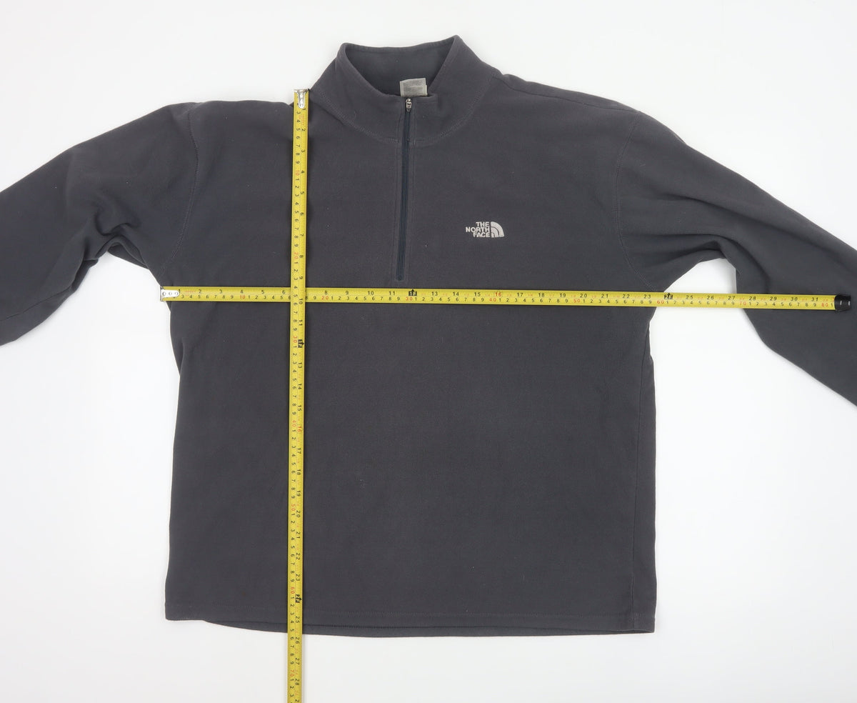 The North Face Men’s Black L 1/4 Zip Fleece Sweatshirt Outdoor