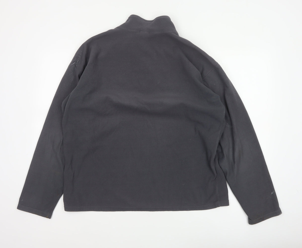 The North Face Men’s Black L 1/4 Zip Fleece Sweatshirt Outdoor