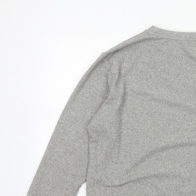 Uniqlo Women Grey M Pullover Crew Neck Long Sleeve Sweatshirt