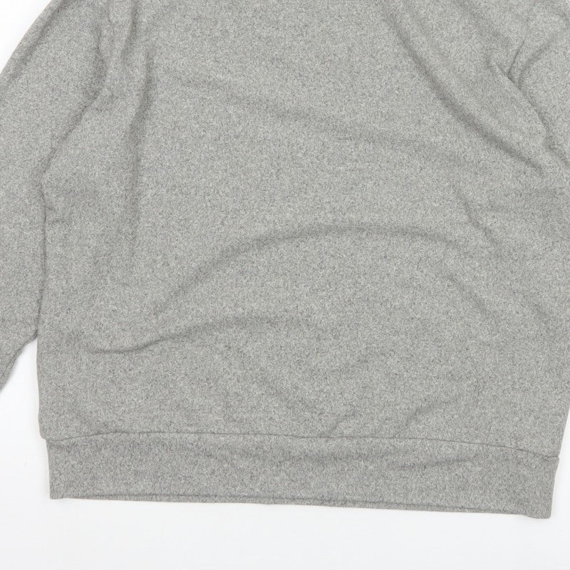 Uniqlo Women Grey M Pullover Crew Neck Long Sleeve Sweatshirt