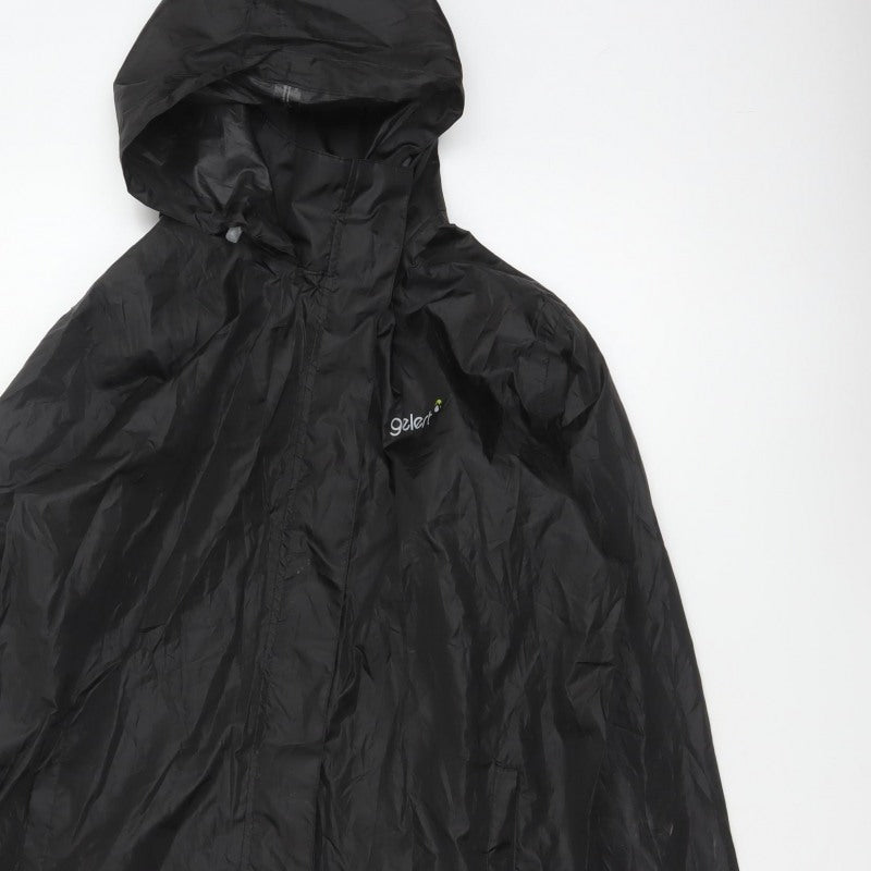 Gelert Men's Black M Packaway Waterproof Hooded Rain Jacket