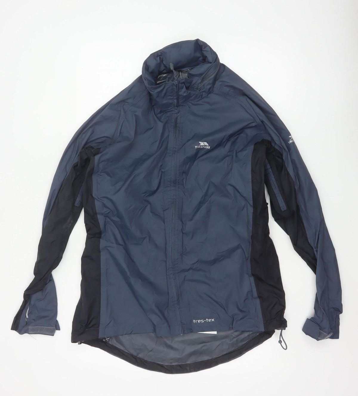Trespass Men’s Blue L Waterproof Windbreaker Rain Jacket Taped Seams