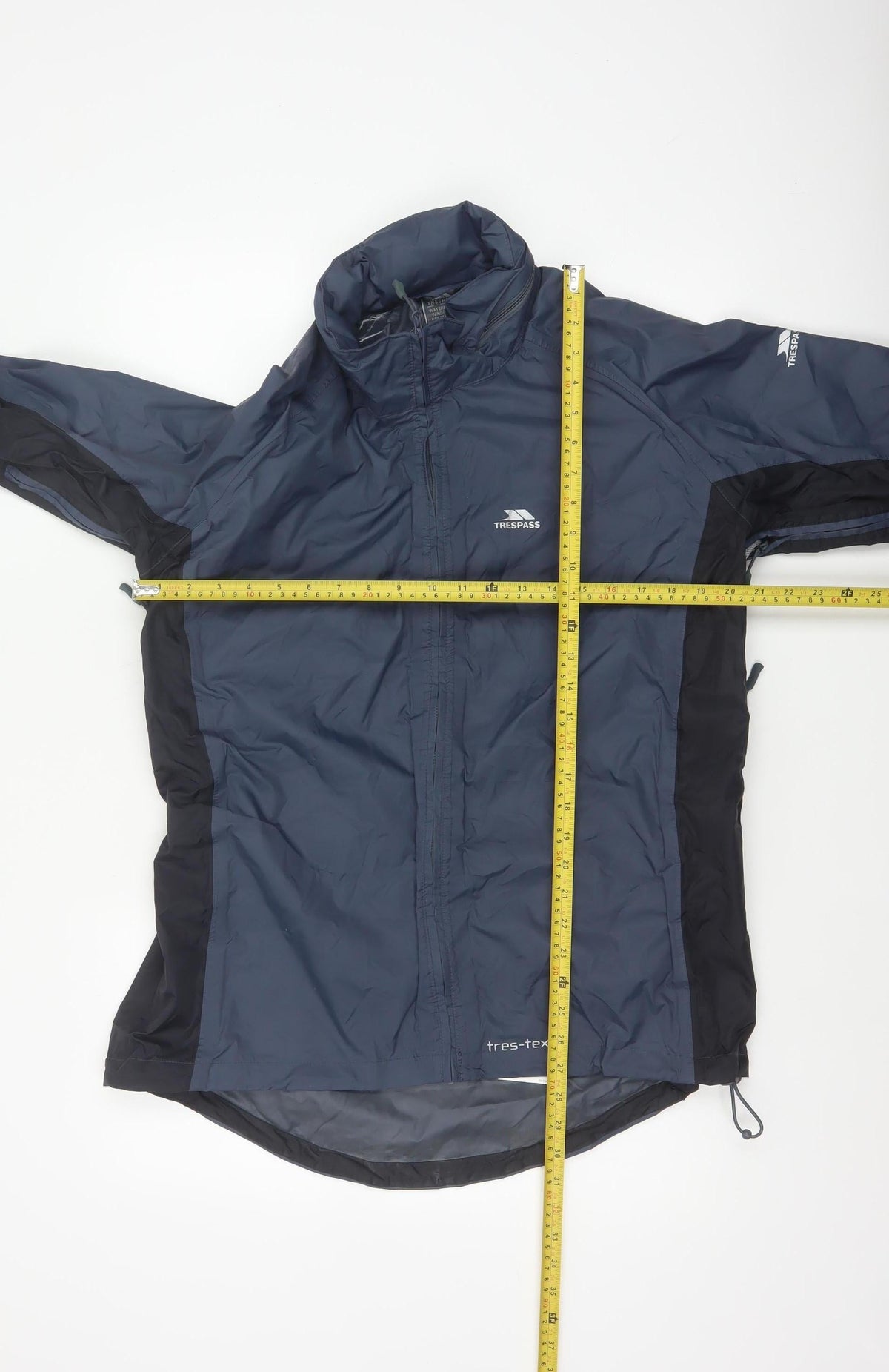Trespass Men’s Blue L Waterproof Windbreaker Rain Jacket Taped Seams