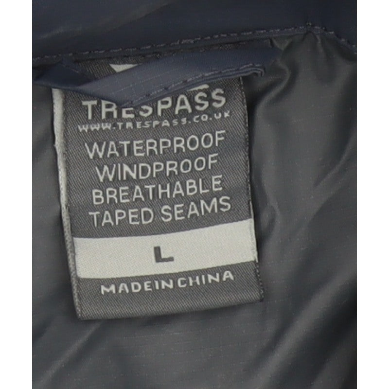 Trespass Men’s Blue L Waterproof Windbreaker Rain Jacket Taped Seams