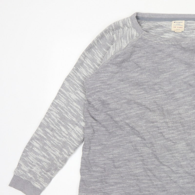 Champion Unisex Adults Grey XL Colourblock Raglan Jersey T-Shirt